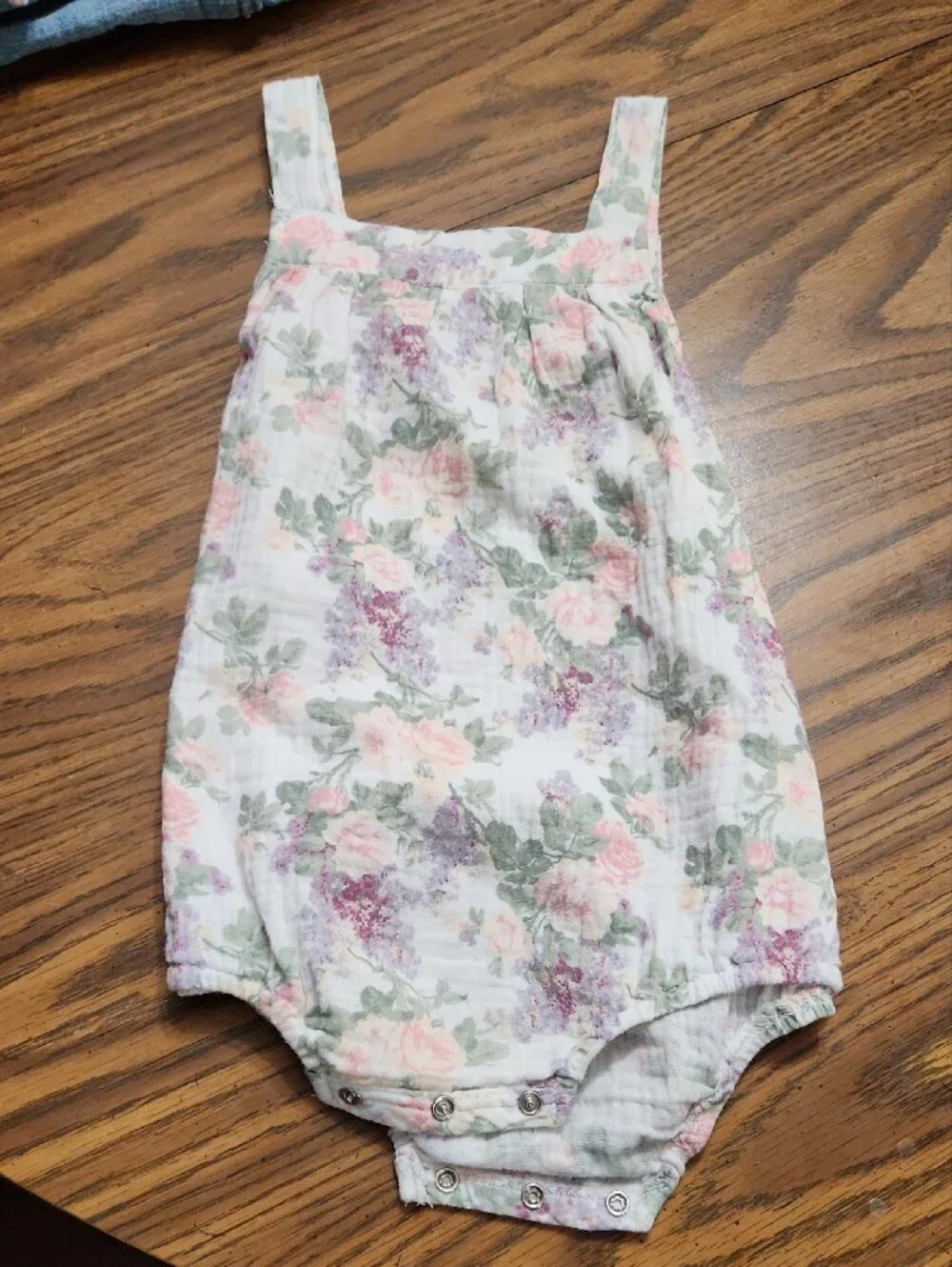 Shabby Chic Girls' Mixed Pink, Coral, Peach & Cream One-Piece Bodysuit Set